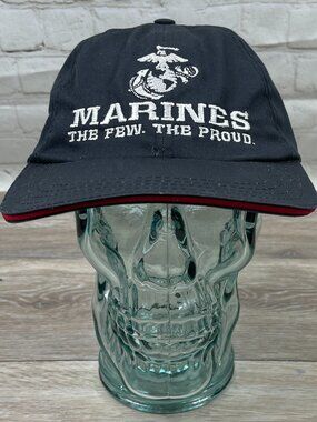 VINTAGE MADE IN THE U.S.A. MARINES THE FEW. THE PROUD.  STRAP BACK HAT CAP